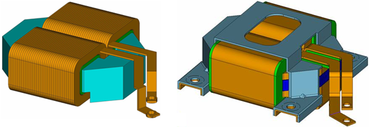 Edgewise wound Coil